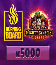 Mighty Symbols Jokers Burning Board