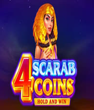4 Scarab Coins Hold and Win