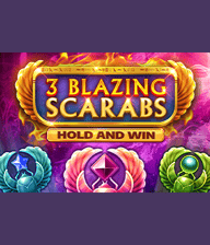 3 Blazing Scarabs Hold and Win